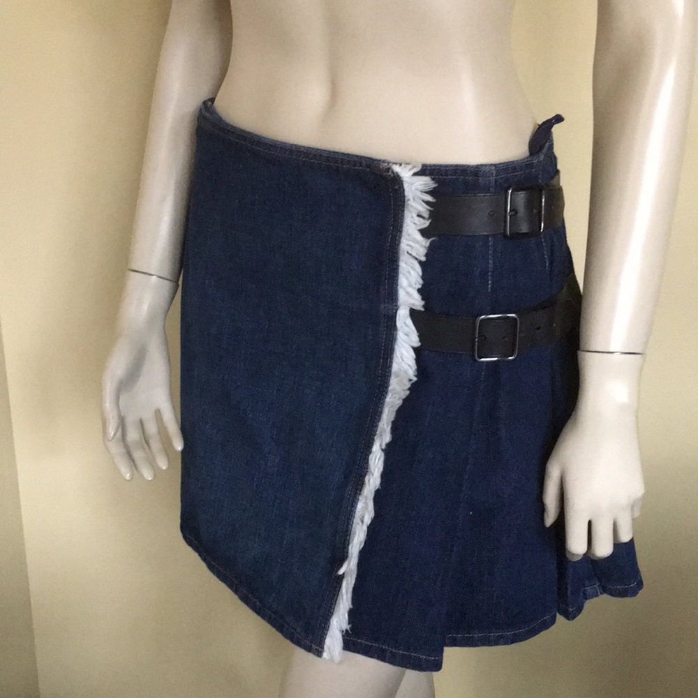 BURBERRY London Denim School Girl Pleated Skirt